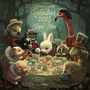 Couverture du livre Calendrier 2025 du Lapin Blanc - LACOMBE BENJAMIN - 9782494797307