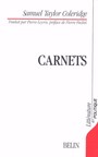 Couverture du livre Carnets - COLERIDGE TAYLOR SAMUEL - 9782701110363