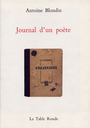 Couverture du livre Journal d'un poete - BLONDIN ANTOINE - 9782710305576