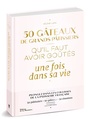 Couverture du livre 50 gâteaux de grands pâtissiers qu'il faut avoir goûtés une fois - Luzin Bouthillier Hélène - 9782732494470