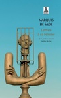 Couverture du livre Lettres à sa femme - Sade Donatien Alphonse Franço - 9782742773022