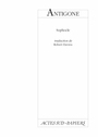 Couverture du livre Antigone - SOPHOCLE - 9782742797318