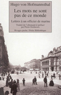 Couverture du livre Les mots ne sont pas de ce monde - HOFMANNSTHAL HUGO VON - 9782743613891