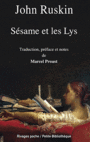 Couverture du livre Sésame et les lys - RUSKIN JOHN - 9782743622374