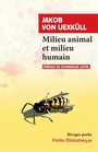 Couverture du livre Milieu animal et milieu humain - Uexküll Jakob von - 9782743672331