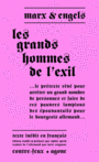 Couverture du livre Grands hommes de l'exil (Les) - MARX KARL - 9782748901924