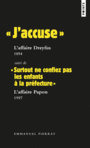 Couverture du livre J'accuse : l'affaire Dreyfus / Surtout ne confiez pas les enfants - PIERRAT EMMANUEL - 9782757871997