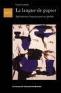 Couverture du livre La langue de papier - LAROSE KARIM - 9782760619531