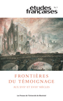 Couverture du livre Études françaises. Volume 54, numéro 3, 2018 - BASTIEN PASCAL - 9782760640092