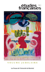Couverture du livre Études françaises. Volume 50, numéro 3, 2014 - LACROIX MICHEL - 9782760653726