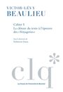 Couverture du livre Les Cahiers Victor-Lévy Beaulieu, cahier 5 - Inkel Stéphane - 9782760648173