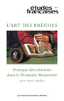 Couverture du livre Études françaises. Volume 61, numéro 1, 2025 - BERNADET ARNAUD - 9782760654471