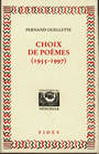 Couverture du livre Choix de poemes - OUELLETTE FERNAND - 9782762122886