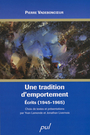 Couverture du livre Une tradition d'emportement - VADEBONCOEUR PIERRE - 9782763786278