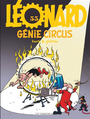 Couverture du livre Léonard 55 Génie circus - ZIDROU - 9782808206495