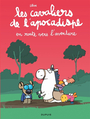 Couverture du livre Cavaliers de l'apocadispe (Les) 4 En route vers l'aventure - Libon - 9782808504690