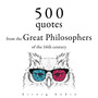 Couverture du livre 500 Quotations from the Great Philosophers of the 16th Century - BACON FRANCIS - 9782821179141