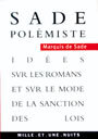 Couverture du livre Idees sur les romans et sur le mode de la sanction des lois - SADE MARQUIS DE - 9782842057602