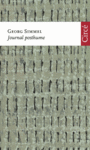 Couverture du livre Journal posthume - SIMMEL GEORG - 9782842423445