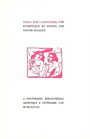Couverture du livre Essai sur l'exotisme - SEGALEN VICTOR - 9782851943767