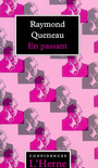 Couverture du livre En passant - QUENEAU RAYMOND - 9782851973276