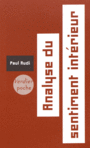 Couverture du livre Analyse du sentiment intérieur - AUDI PAUL - 9782864329381