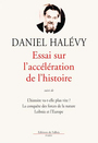 Couverture du livre Essai sur l'acceleration de l'histoire - HALEVY DANIEL - 9782877064057