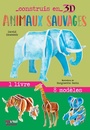 Couverture du livre Coffret Animaux sauvages : 1 livre, 8 modèles - Hawcock David - 9782889571314