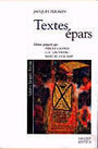 Couverture du livre Textes epars - FERRON JACQUES - 9782894851296