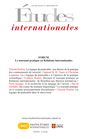Couverture du livre Études internationales. Volume 48 numéro 2, printemps 2017 - BEIGBEDER YVES - 9782920027466