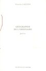 Couverture du livre Géographie de l'ordinaire - Lauzon Nicolas - 9782922892505
