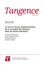 Couverture du livre Tangence. No. 128, 2022 - Parent Anne Martine - 9782925015253