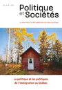 Couverture du livre Politique et Sociétés. Vol. 44 No. 2,  2025 - Bélanger Éric - 9782925058250