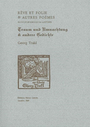 Couverture du livre Rêve et folie : et autres poèmes - TRAKL GEORG - 9782940358441