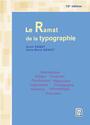 Couverture du livre Ramat de la typographie (Le) - RAMAT AUREL - 9782981351340