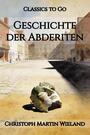 Couverture du livre Geschichte der Abderiten - WIELAND Christoph Martin - 9783693554784