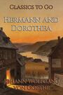 Couverture du livre Hermann and Dorothea - GOETHE JOHANN WOLFGANG VON - 9783696819088