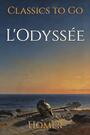 Couverture du livre L'Odyssée - Homer - 9783696843922