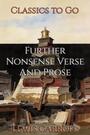 Couverture du livre Further Nonsense Verse And Prose - CARROLL LEWIS - 9783696849894