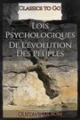 Couverture du livre Lois Psychologiques De L'évolution Des Peuples - Bon Gustave Le - 9783696853747