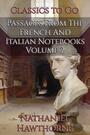 Couverture du livre Passages from the French and Italian Notebooks - HAWTHORNE NATHANIEL - 9783696857011