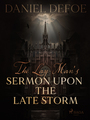 Couverture du livre The Lay-Man's Sermon Upon the Late Storm - DEFOE DANIEL - 9788728118757