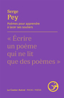 Couverture du livre Poèmes pour apprendre à lacer ses souliers - PEY SERGE - 9791027803200