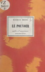 Couverture du livre Le pouvoir - DRUON MAURICE - 9791037605719