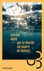 Couverture du livre Que ta bouche me couvre de baisers : le cantique de Saïd - Vigne Antoine - 9782267059649