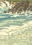 Couverture du livre Mer : études de vagues : carnet (La) - Rivière Henri - 9782380363036